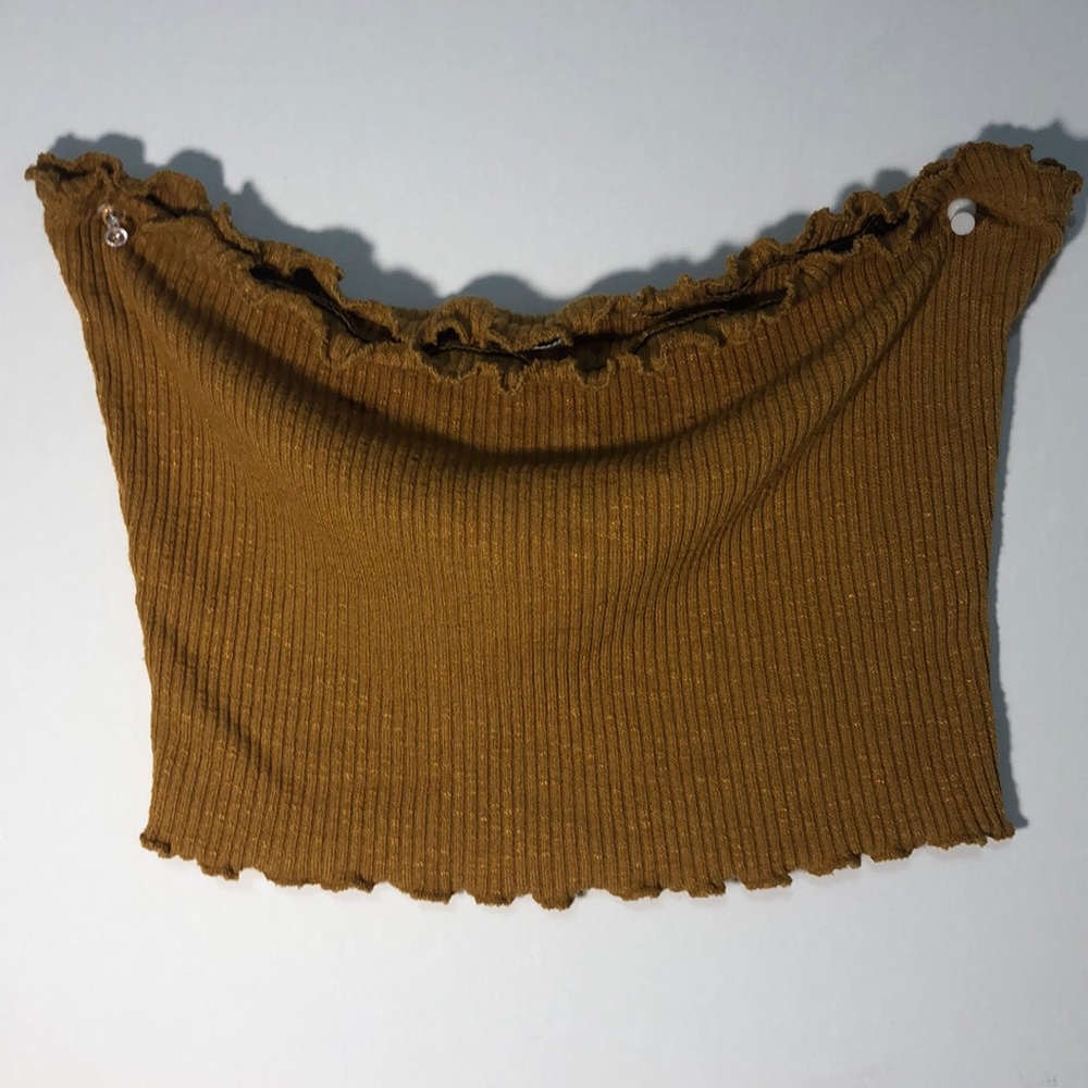 Mustard crop top